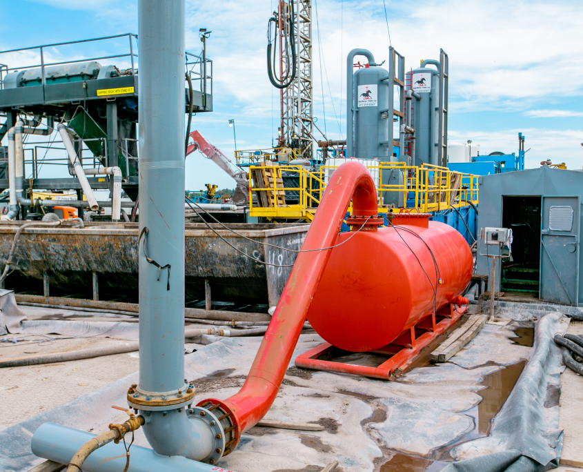 AirBuster shale gas separator and catch can with alarms